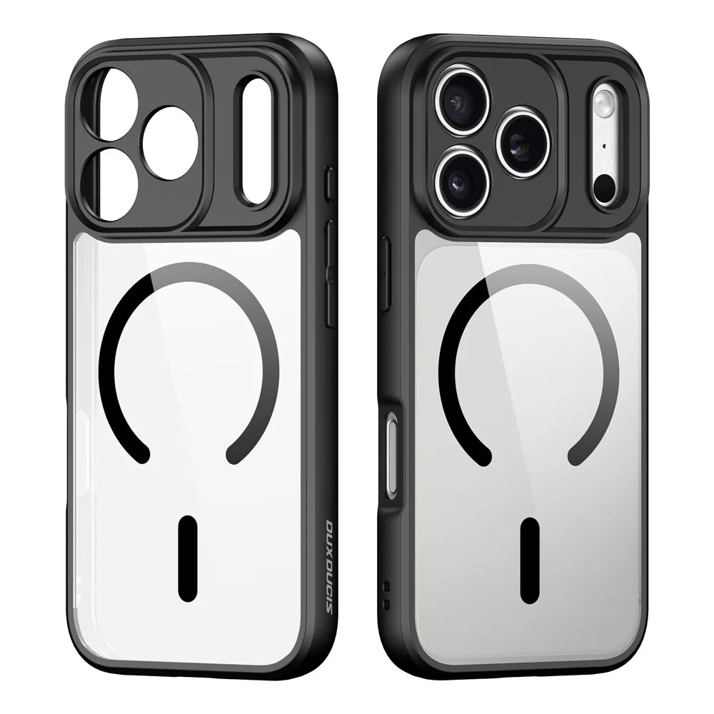 DUX DUCIS for iPhone 17 Pro / iPhone 18 Pro Aimo Series Magnetic Case PC + TPU Clear Back Phone Cover (REACH Certification) - Black - 2