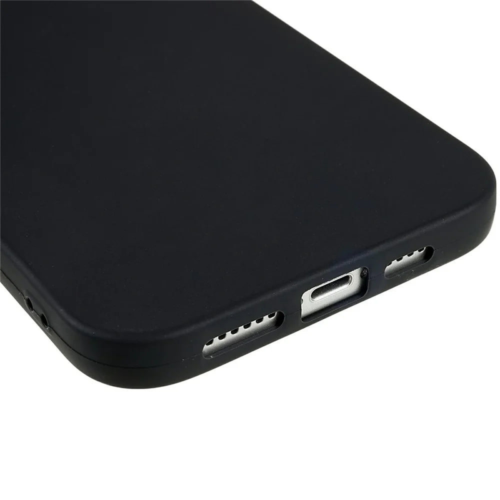 For iPhone 14 Plus Case Slim TPU Scratch Resistant Matte Phone Cover - Black - 5