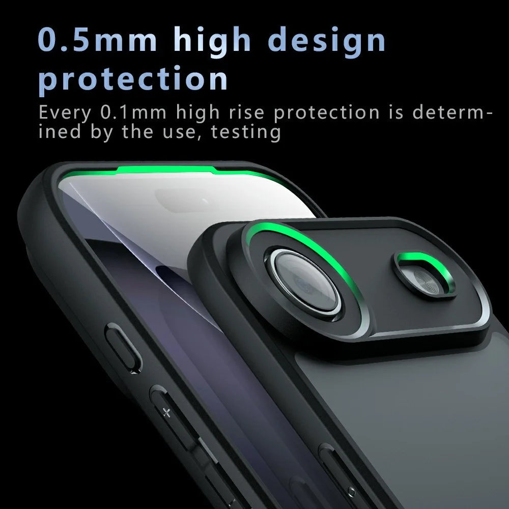 For iPhone 18 Pro Max / 17 Pro Max Case TPU + PC Shockproof Phone Cover - Transparent - 5