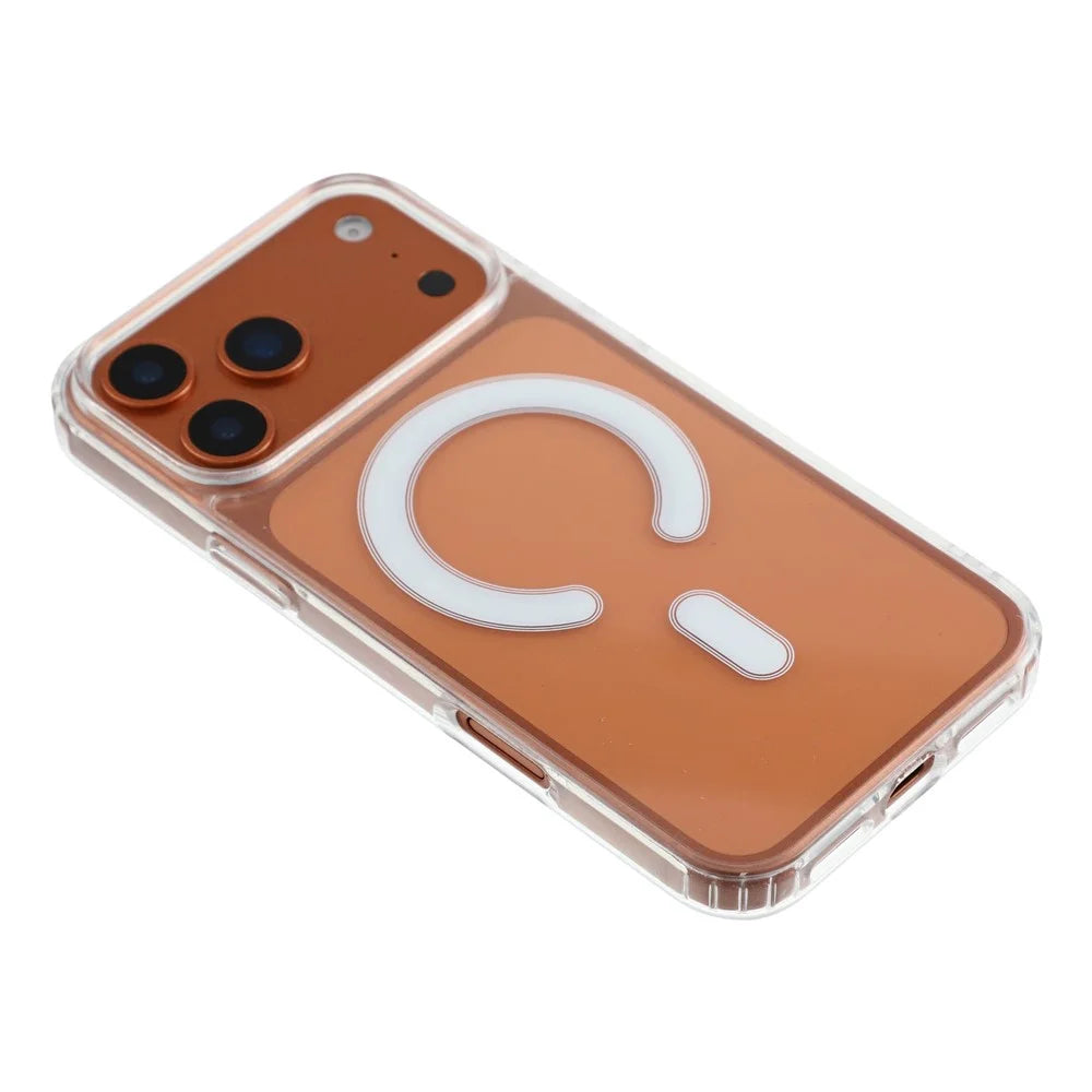 For iPhone 18 Pro Max / 17 Pro Max Magnetic Case Shockproof PC+TPU Clear Phone Cover - 4