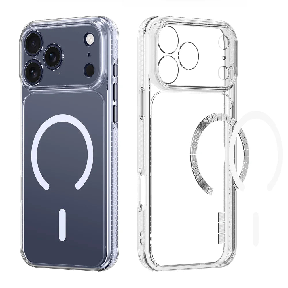 DUX DUCIS for iPhone 17 Pro Max / iPhone 18 Pro Max Clin Series Case PC + TPU Clear Magnetic Phone Cover Compatible with MagSafe - Clear - 2