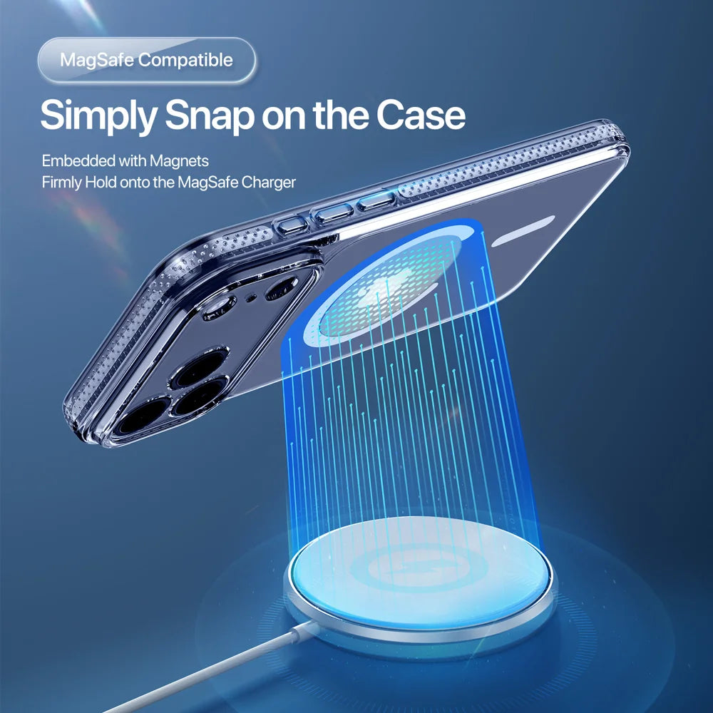 DUX DUCIS for iPhone 17 Pro Max / iPhone 18 Pro Max Clin Series Case PC + TPU Clear Magnetic Phone Cover Compatible with MagSafe - Clear - 4