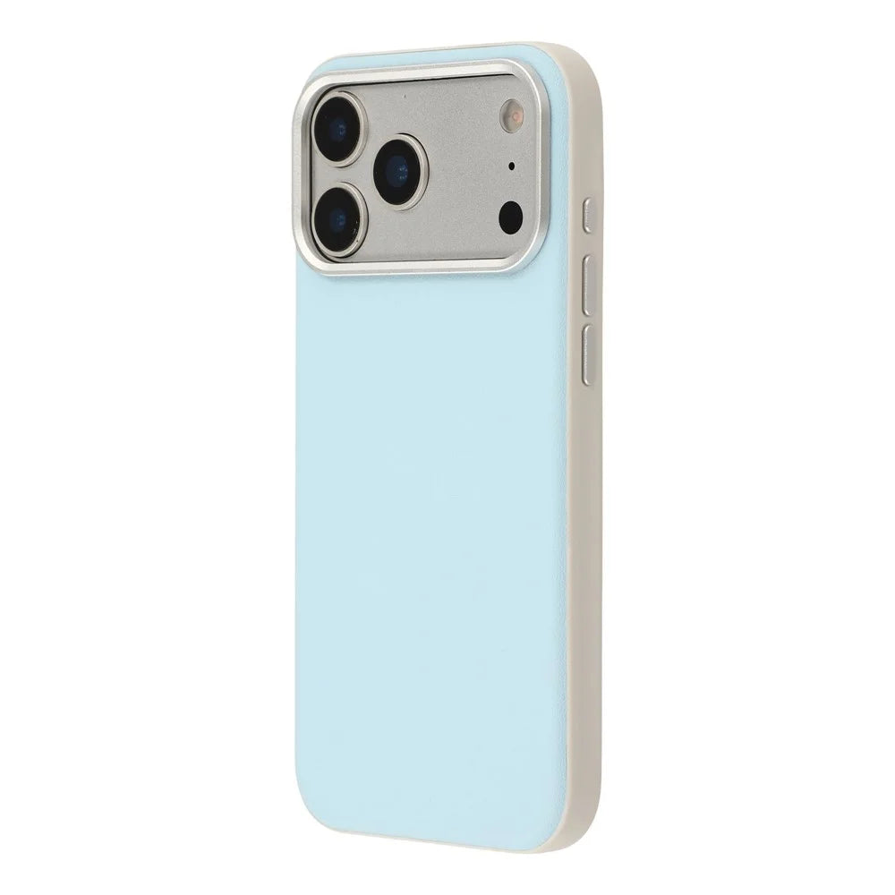 For iPhone 18 Pro Max / 17 Pro Max Case Leather + PC + TPU Protective Cover with Camera Control Button - Blue - 3