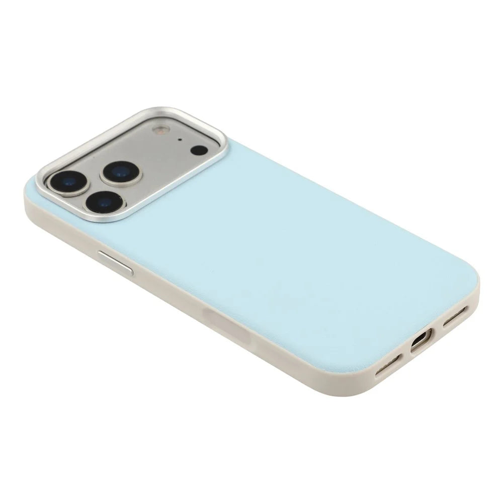 For iPhone 18 Pro Max / 17 Pro Max Case Leather + PC + TPU Protective Cover with Camera Control Button - Blue - 4