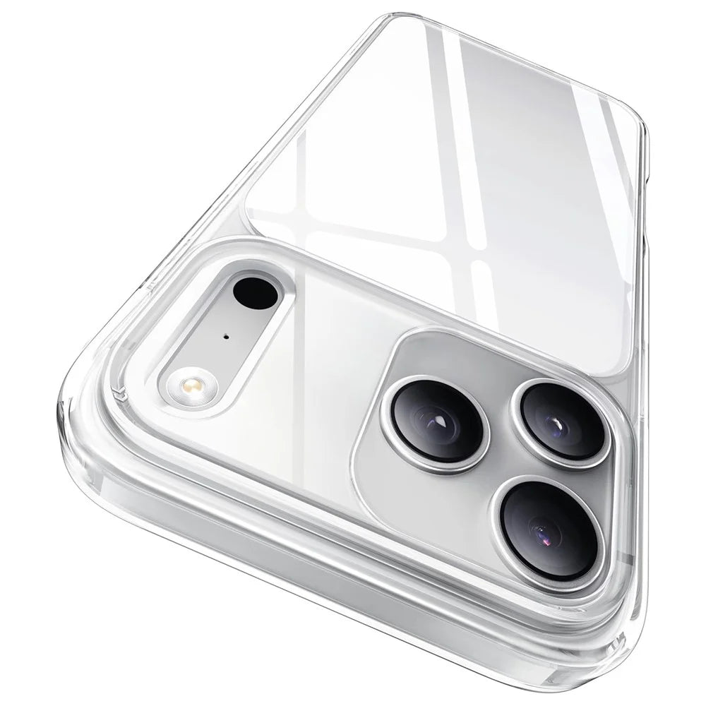 CASEKOO for iPhone 18 Pro / 17 Pro Case PC + TPU Clear Anti-Yellowing Phone Cover - Transparent - 1