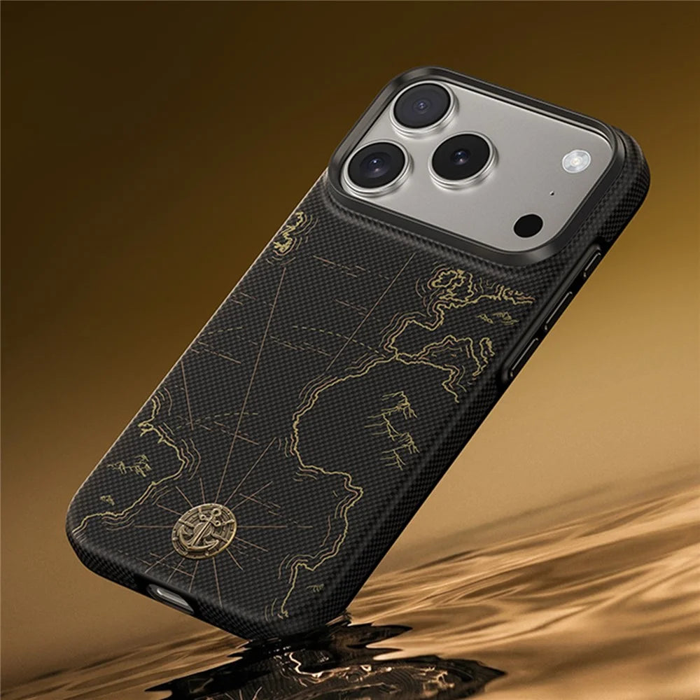 BENKS Zhen Dun X1 for iPhone 17 Pro Magnetic Case Aramid Fiber Full-Coverage Phone Cover - Sea of Time - 5