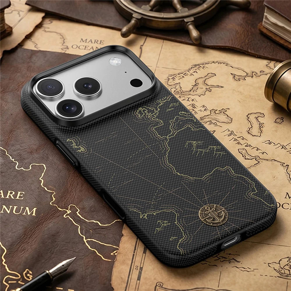 BENKS Zhen Dun X1 for iPhone 17 Pro Magnetic Case Aramid Fiber Full-Coverage Phone Cover - Sea of Time - 6