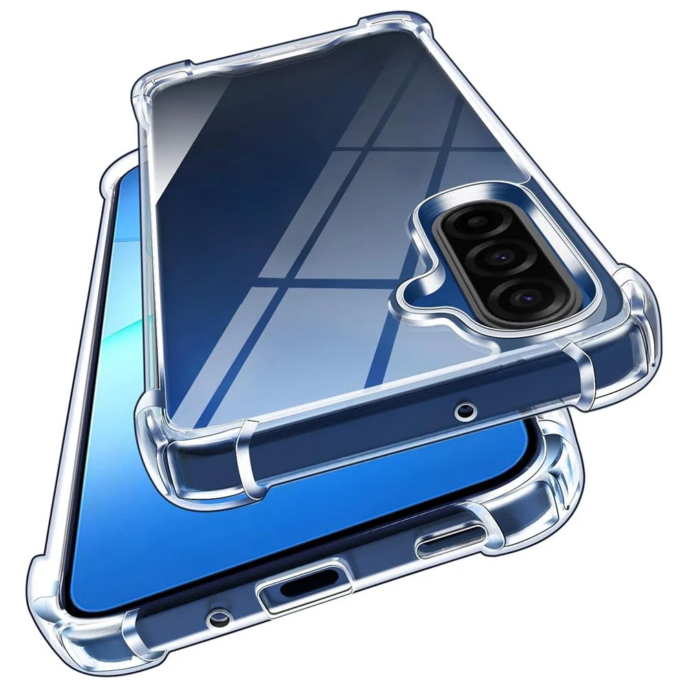 For Samsung Galaxy A16 5G  /  A16 4G Case Military Grade Drop Protection Acrylic + TPU Phone Cover - Transparent - 1