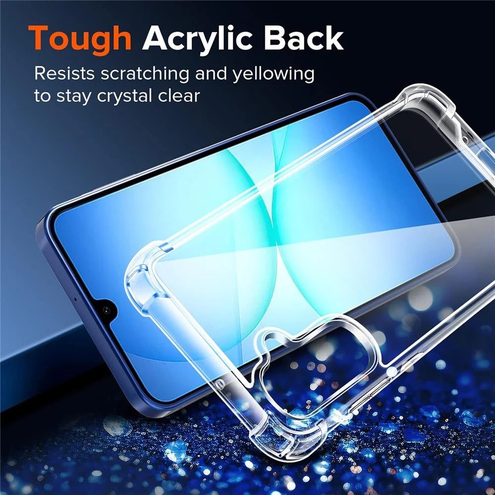 For Samsung Galaxy A17 5G  /  A17 4G Case Military Grade Drop Protection Acrylic + TPU Phone Cover - Transparent - 2