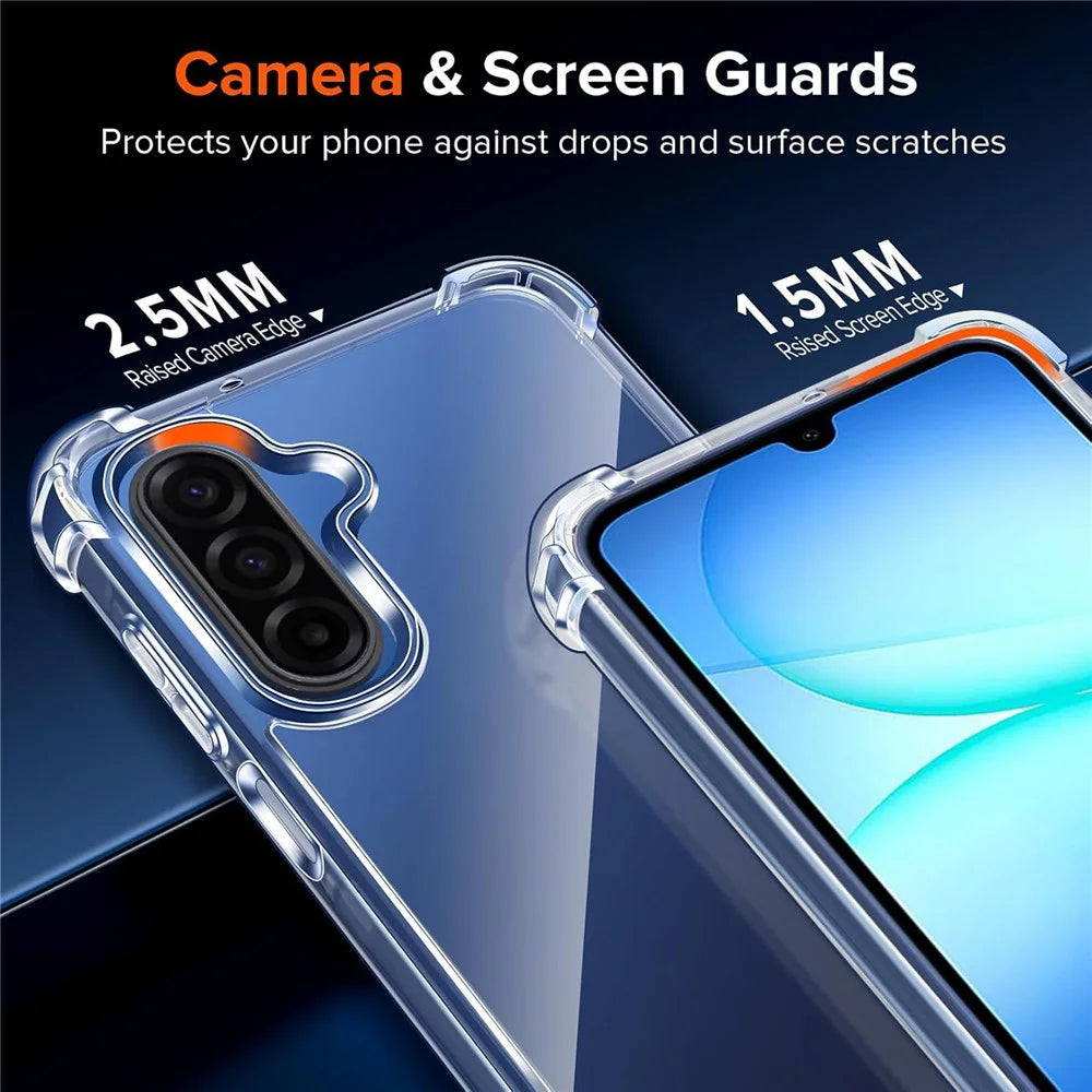 For Samsung Galaxy A57 5G Case Military Grade Drop Protection Acrylic + TPU Phone Cover - Transparent - 5