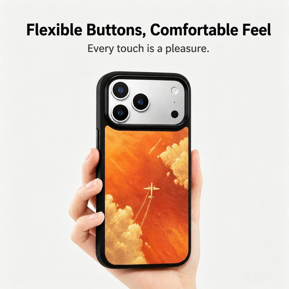 For iPhone 18 Pro / 17 Pro Magnetic Case Five Elements Series UV Pattern Printing PC + Silicone Phone Cover - H00024 - 2