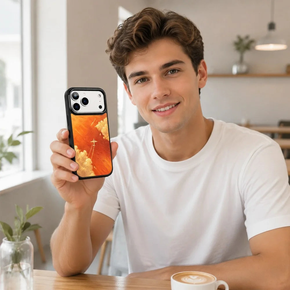 For iPhone 18 Pro / 17 Pro Magnetic Case Five Elements Series UV Pattern Printing PC + Silicone Phone Cover - H00024 - 7