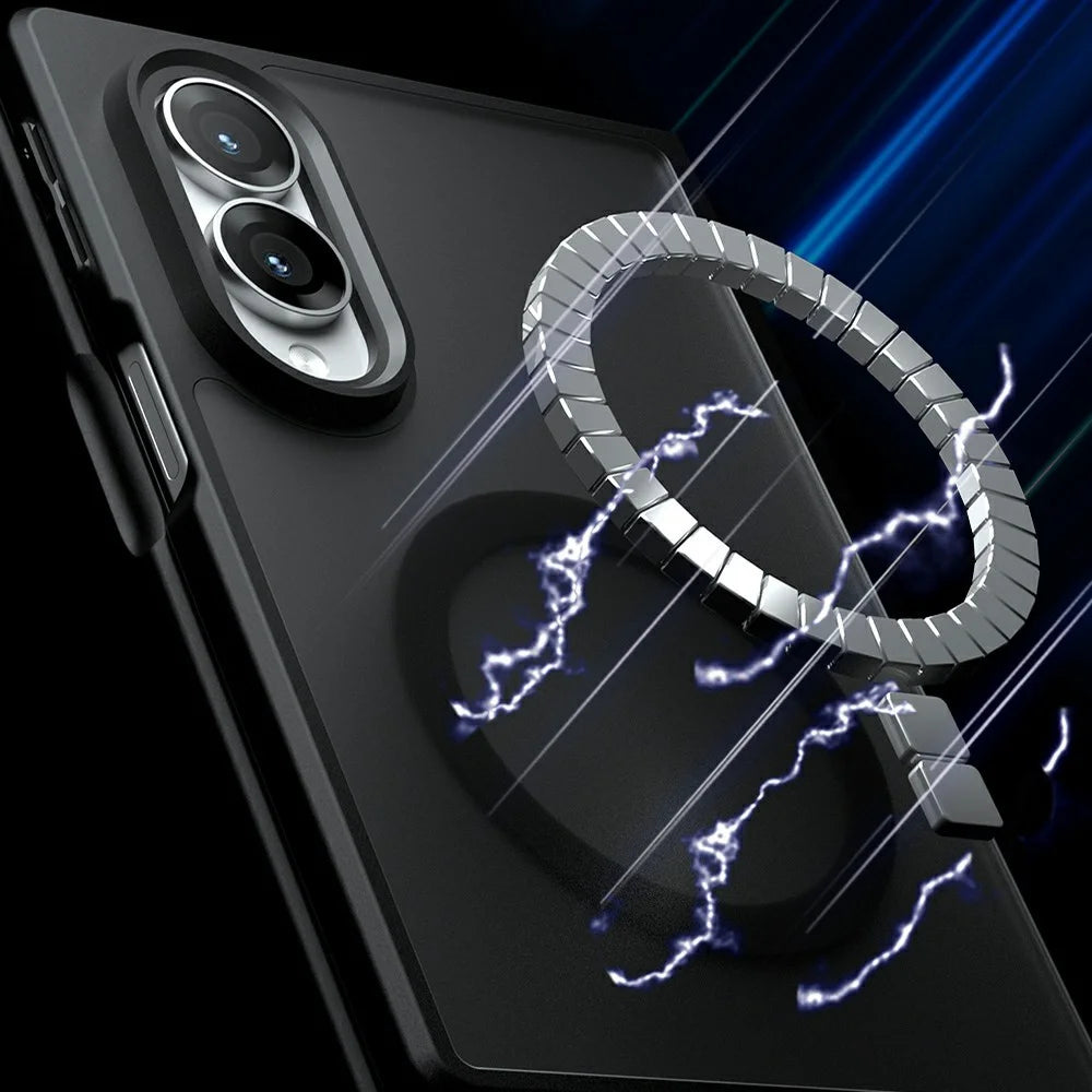 For Samsung Galaxy Z Fold8 Magnetic Case Clear TPU + PC Shockproof Phone Cover - Transparent - 3