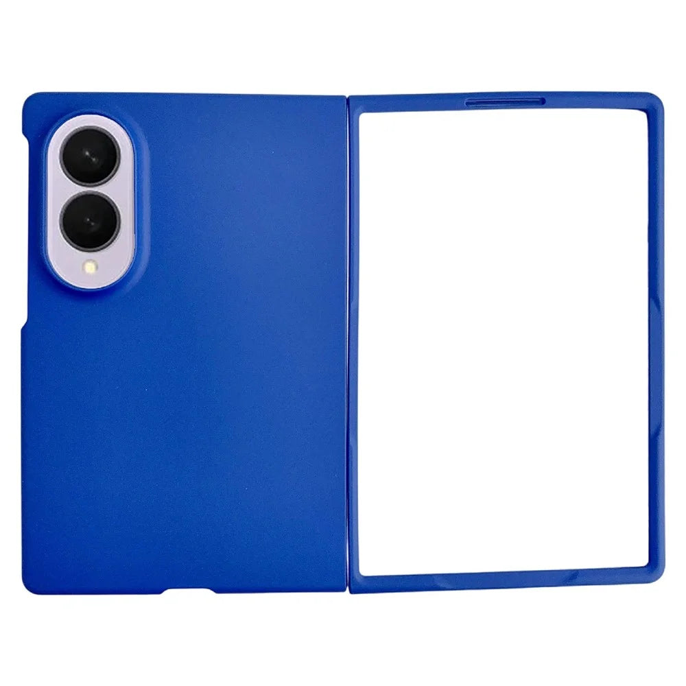 For Samsung Galaxy Z Fold8 Case Skin-Touch Texture Hard PC Folding Phone Cover - Dark Blue - 1