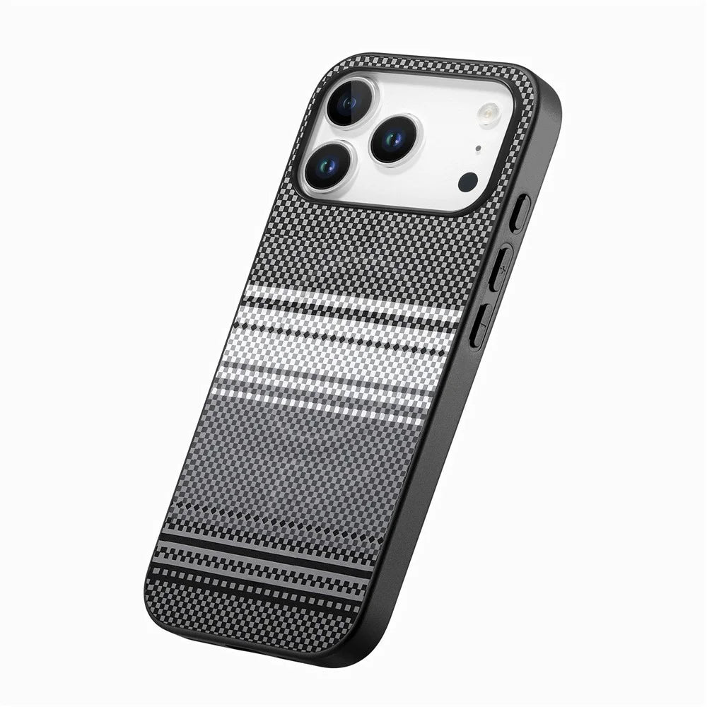For iPhone 18 Pro Max / 17 Pro Max Magnetic Case PU Leather + PC + TPU Gradient Phone Cover - Black - 2