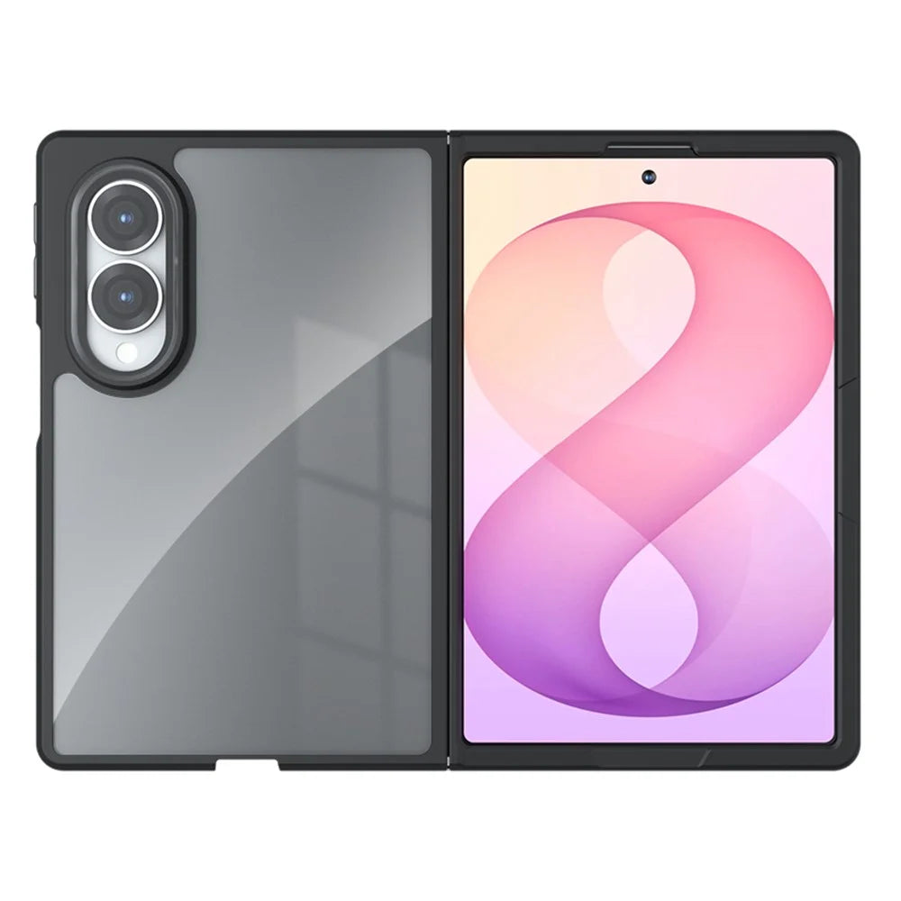 For Samsung Galaxy Z Fold8 Case TPU + PC Shockproof Phone Cover - Transparent - 2