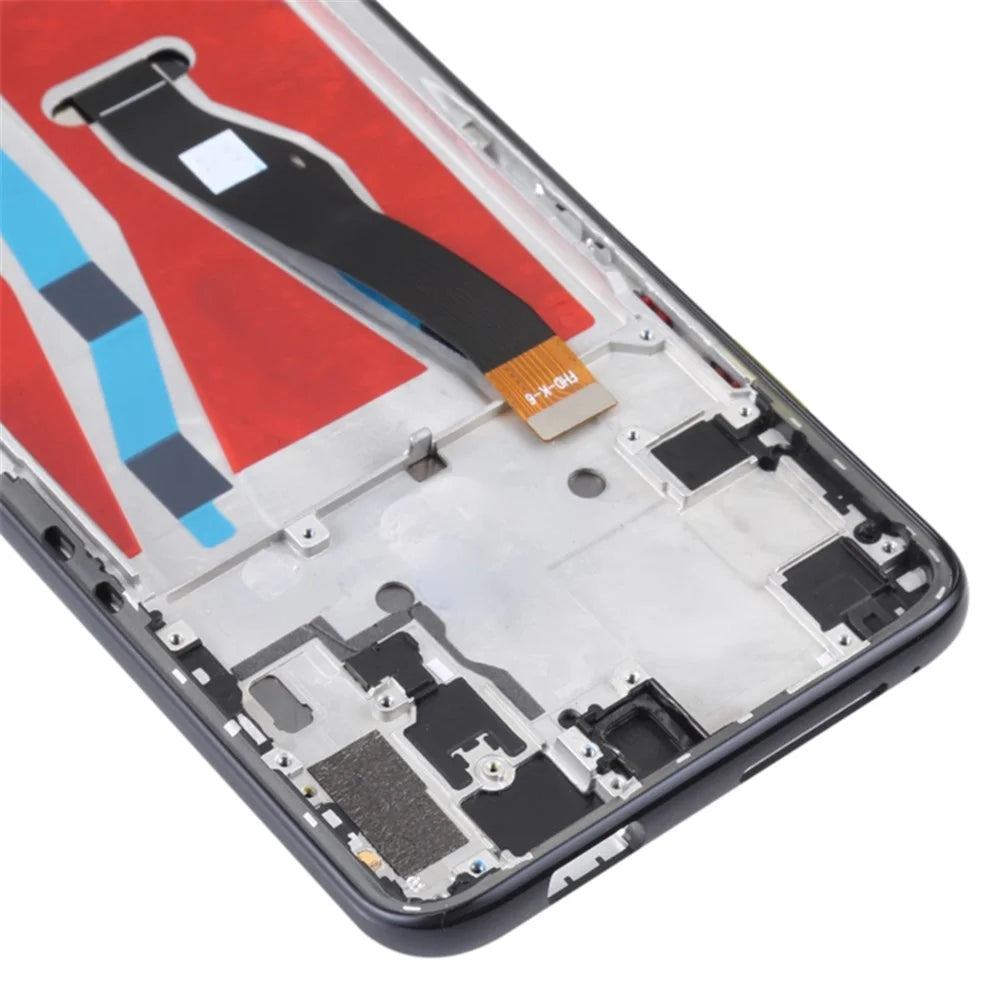 For Honor 9X (China) HLK-AL00, HLK-TL00 LCD Screen and Digitizer Assembly + Frame Replacement Part (COG) (Grade C, without Logo) - Magic Night Black - 4