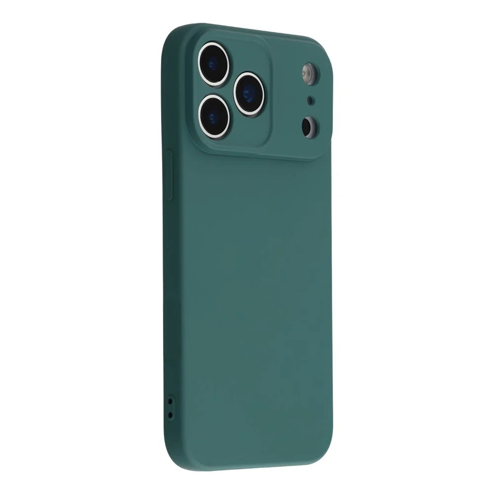 For iPhone 18 Pro Max / 17 Pro Max Case TPU Back Soft Anti-Scratch Fiber Lining Phone Cover - Army Green - 1
