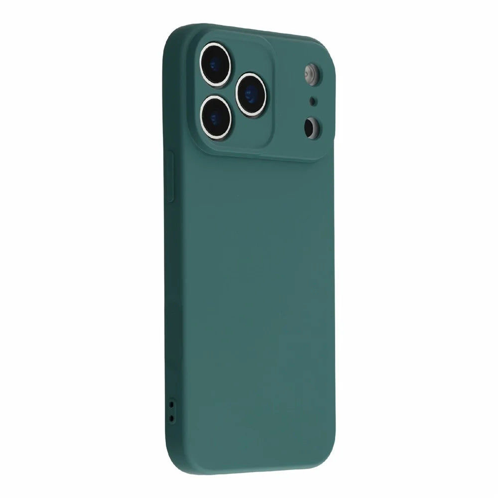 For iPhone 18 Pro  /  17 Pro Case TPU Back Soft Anti-Scratch Fiber Lining Phone Cover - Army Green - 1