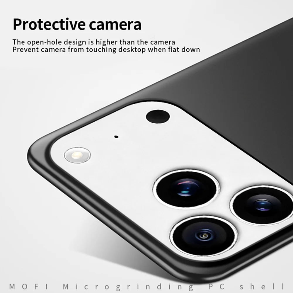 MOFI for iPhone 18 Pro Max Phone Case  Shield Matte Series Ultra Slim PC Protective Cover - Black - 2
