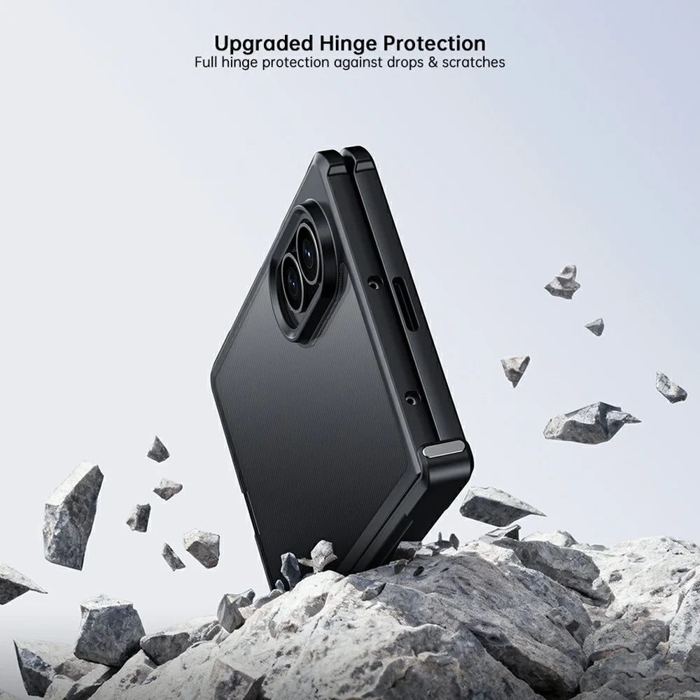 XUNDD For Samsung Galaxy Z Fold8 Case Dropproof TPU + Acrylic Clear Back Phone Cover - Black - 4