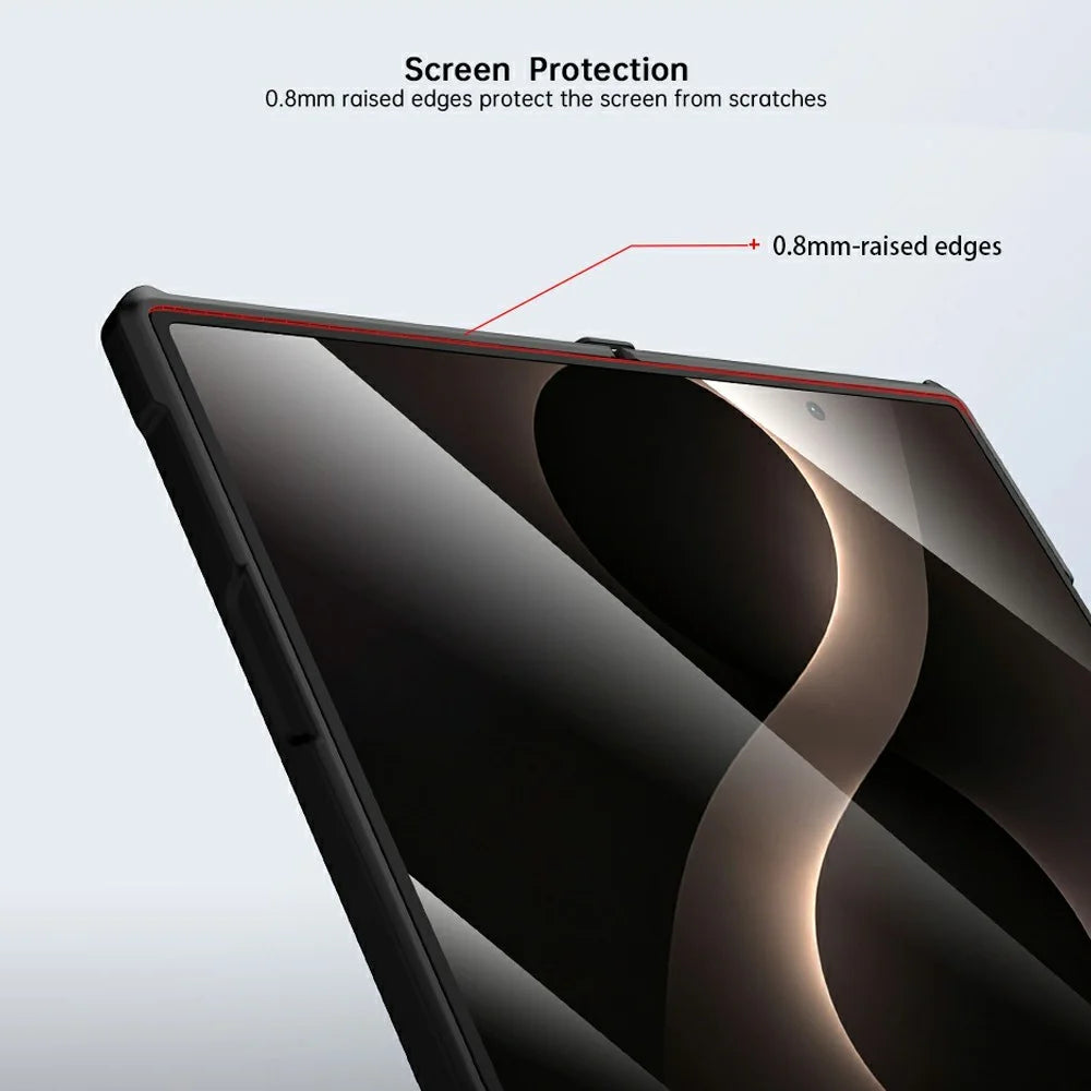 XUNDD for Samsung Galaxy Z Fold8 Ultra Case Magnetic Rotating Kickstand PC + TPU Folding Hinge Shockproof Phone Cover - Black - 2