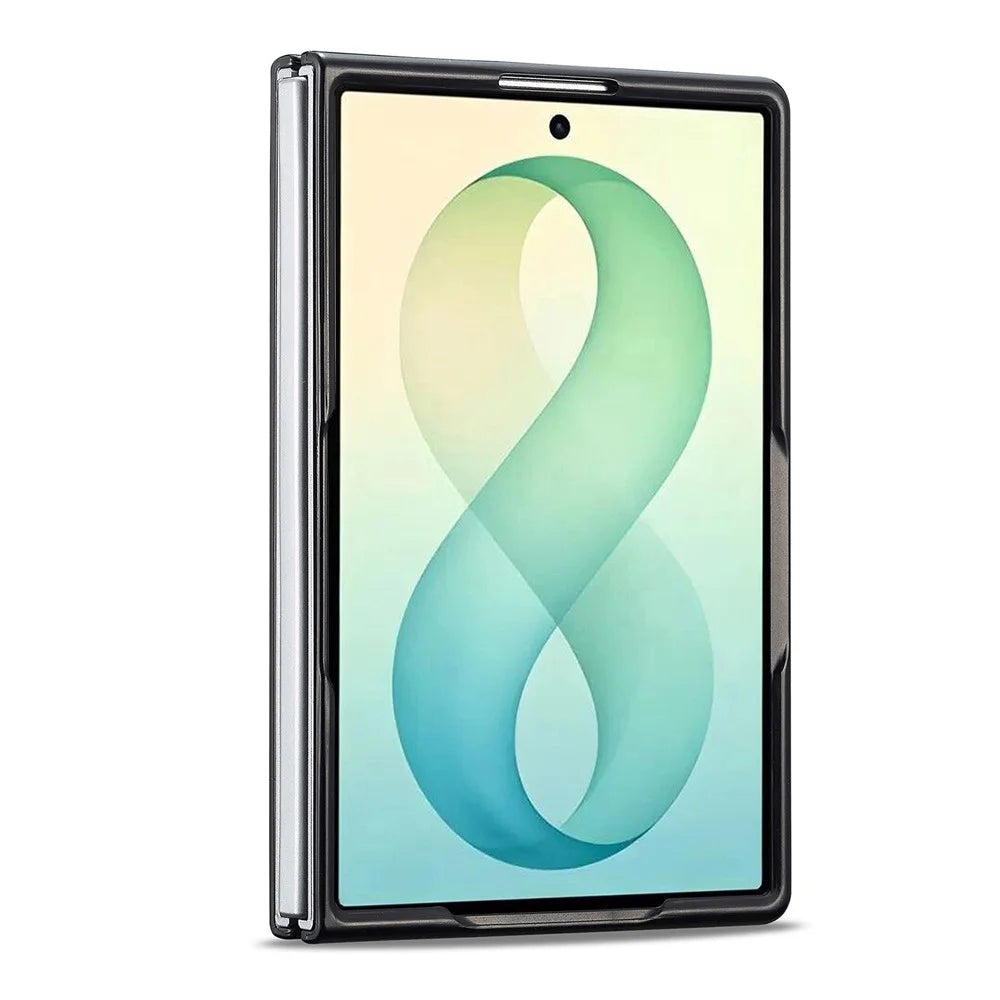 LC.IMEEKE For Samsung Galaxy Z Fold8 Case Carbon Fiber Texture Leather + TPU + EVA Phone Cover - 2