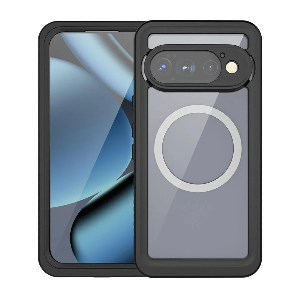 REDPEPPER FS Series For Google Pixel 11 Pro IPX8 Waterproof Case PC TPU PET Clear Magnetic Phone Cover - Black - 2