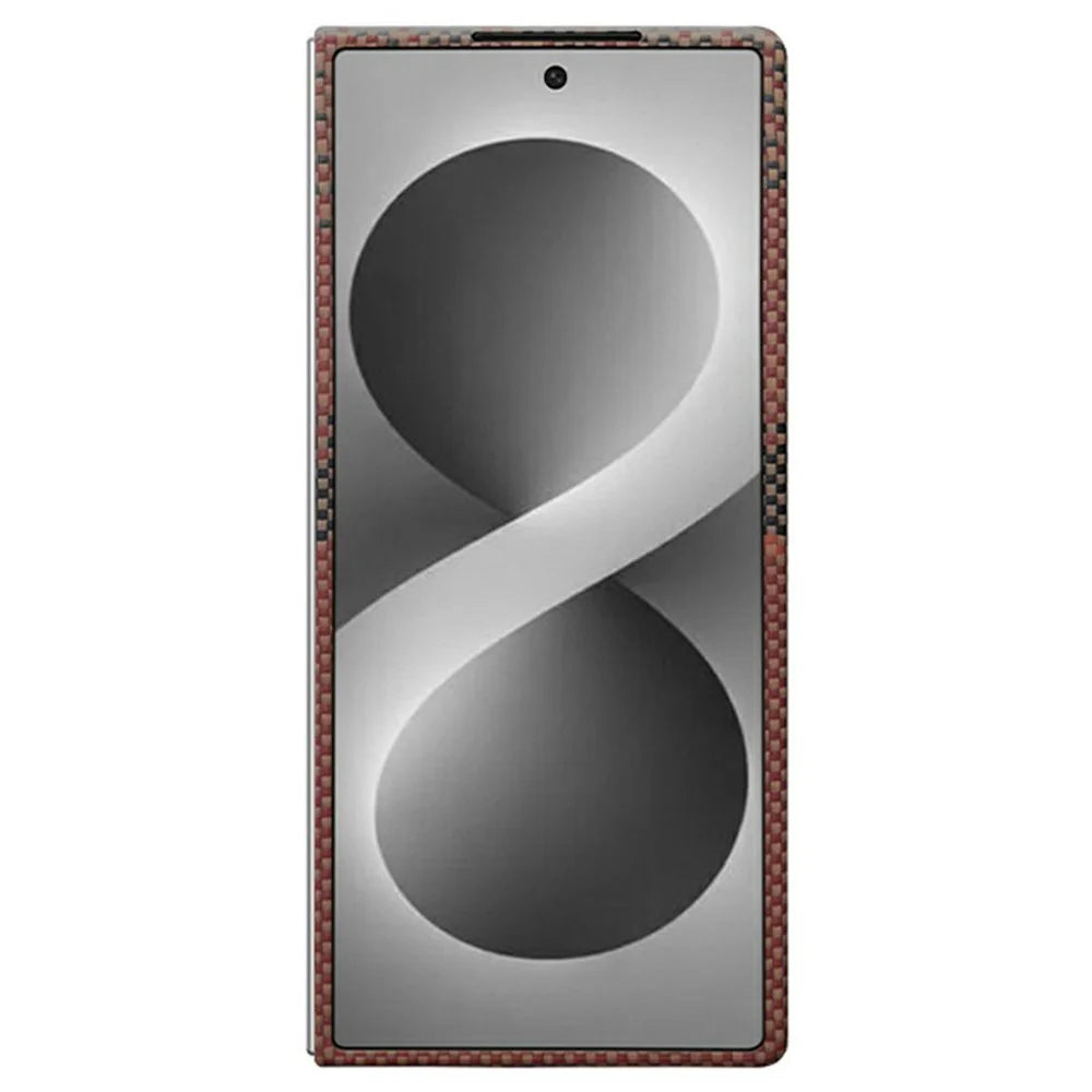 For Samsung Galaxy Z Fold8 Ultra Magnetic Case Aramid Fiber Phone Cover with Metal Lens Frame  /  Front Frame - Sun - 2