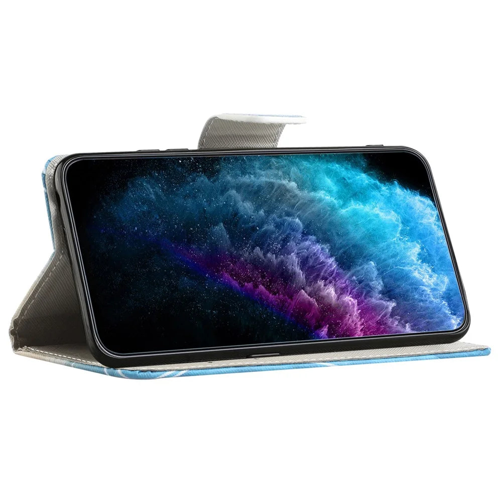 For Samsung Galaxy A54 5G Pattern Printing PU Leather Wallet Case Cross Texture Magnetic Closure Stand Flip Phone Cover - Camouflage - 3