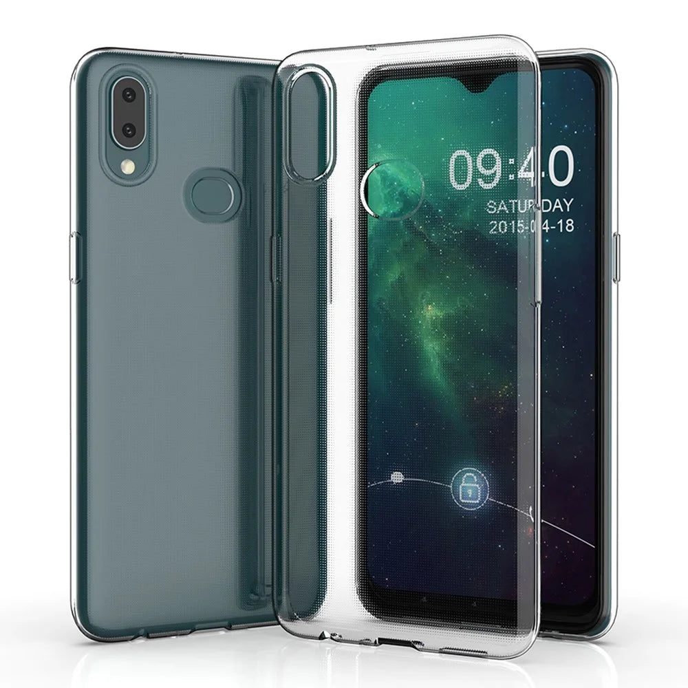 Slim Transparent Phone Case For Samsung Galaxy A20e, Soft TPU Protective Anti-Fall Cell Phone Back Cover - 1
