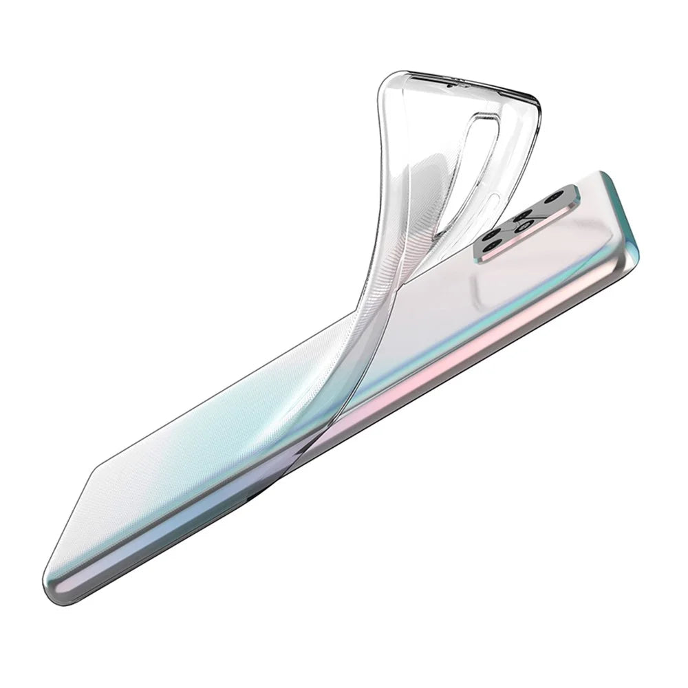 For Samsung Galaxy A71 4G SM-A715 Transparent Soft TPU Phone Cover Ultra Slim Non-Yellowing Protective Mobile Phone Case - 4