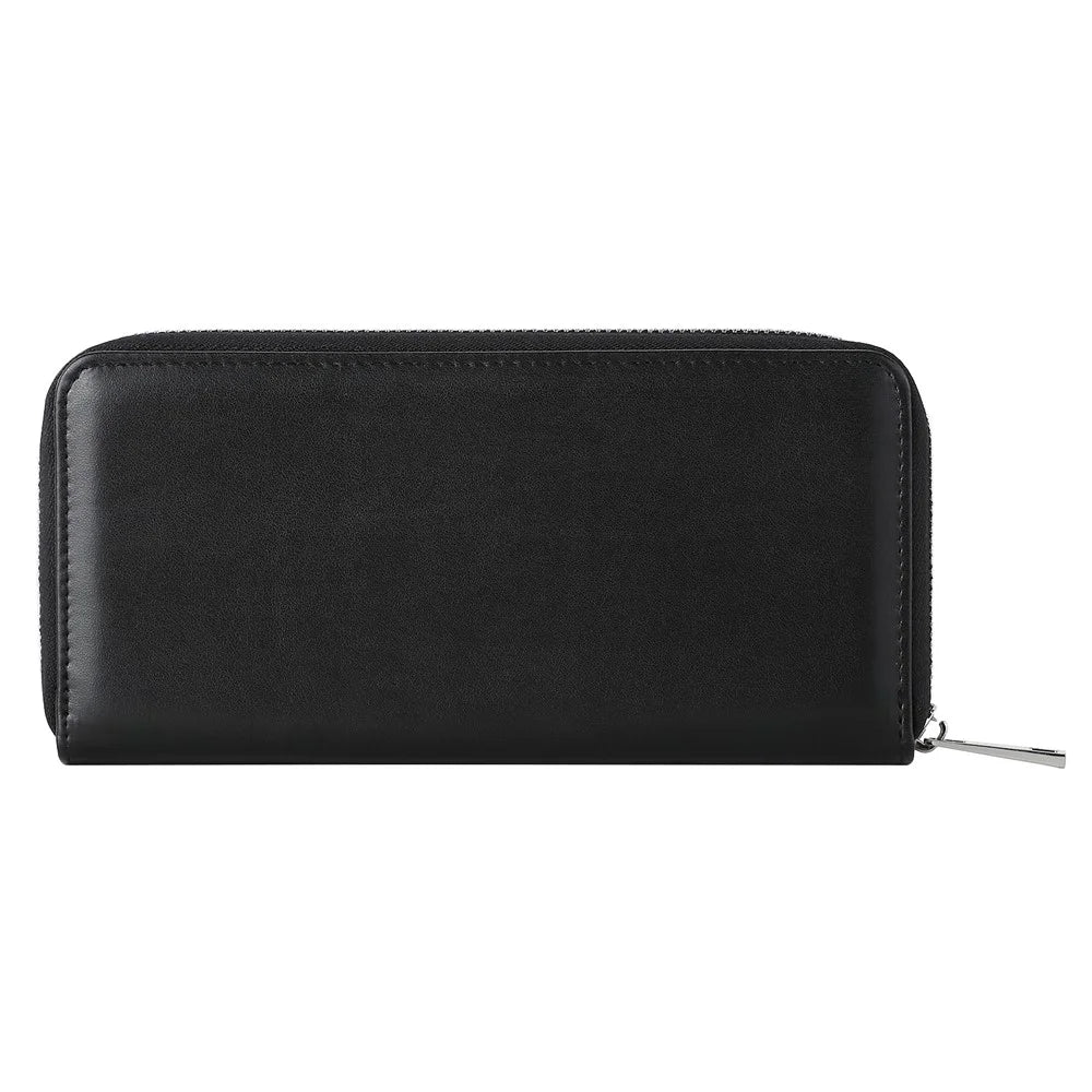 PU Leather Wallets Large Capacity Zippered Wallet with Cards Slots, Cash Storage Pouch for Men, Women - 5