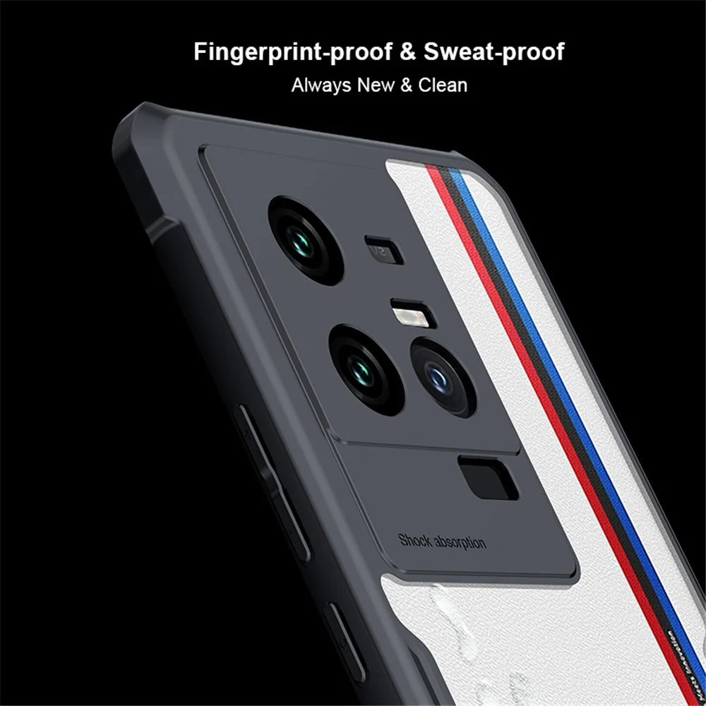 XUNDD For vivo iQOO 11 5G Precise Cutouts Acrylic + TPU Phone Case Anti-drop Protective Phone Back Cover - Black - 7