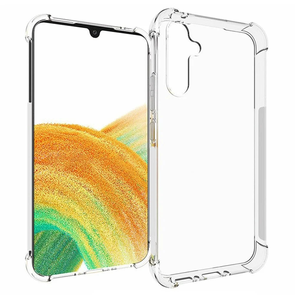For Samsung Galaxy A34 5G Anti-Dust Thickened Corner Clear Soft TPU Phone Case Non-Slip Mobile Phone Back Cover Shell - 1