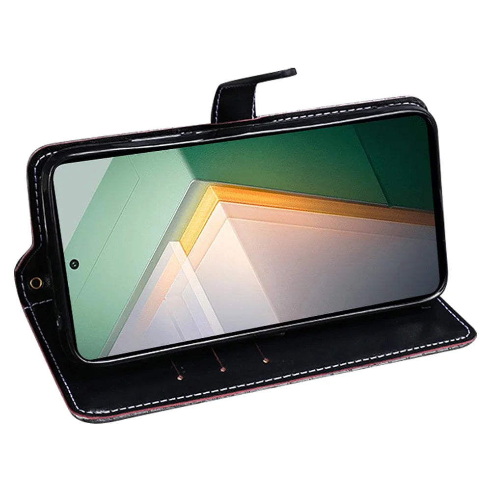 IDEWEI For vivo iQOO 11 5G Crocodile Texture PU Leather Stand Phone Cover Full Protection Wallet Case - Black - 3