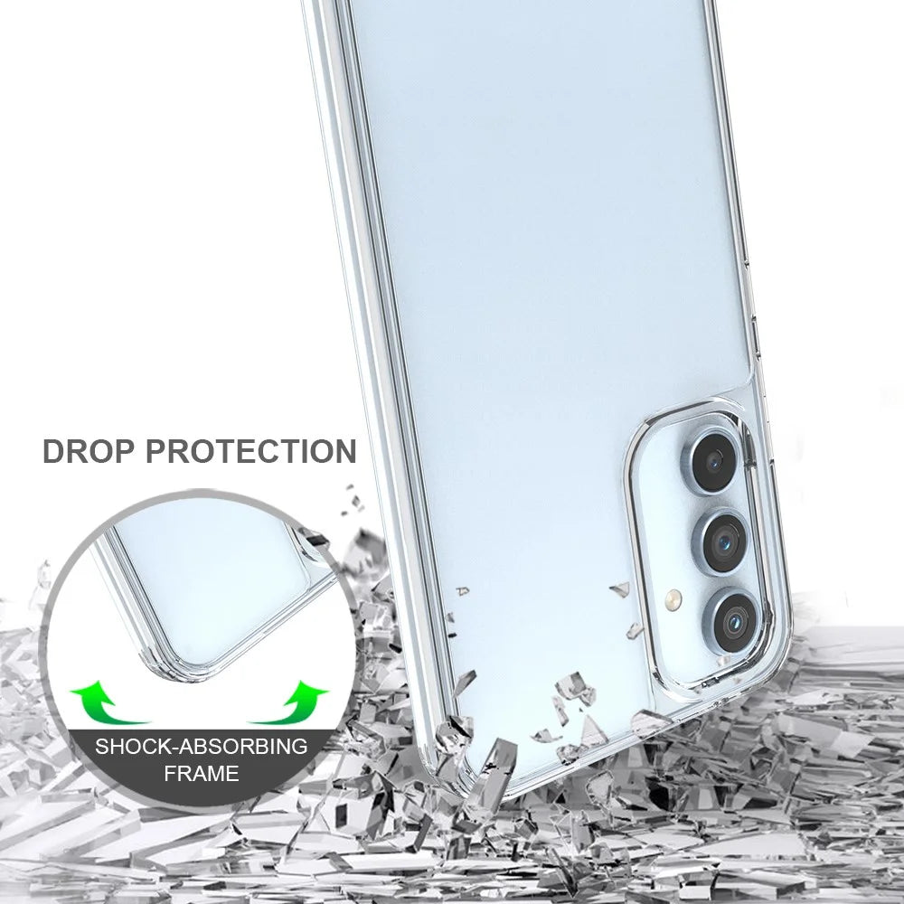 For Samsung Galaxy A54 5G Anti-Yellowing Acrylic TPU Clear Phone Back Cover Drop-Proof Mobile Phone Case - 3