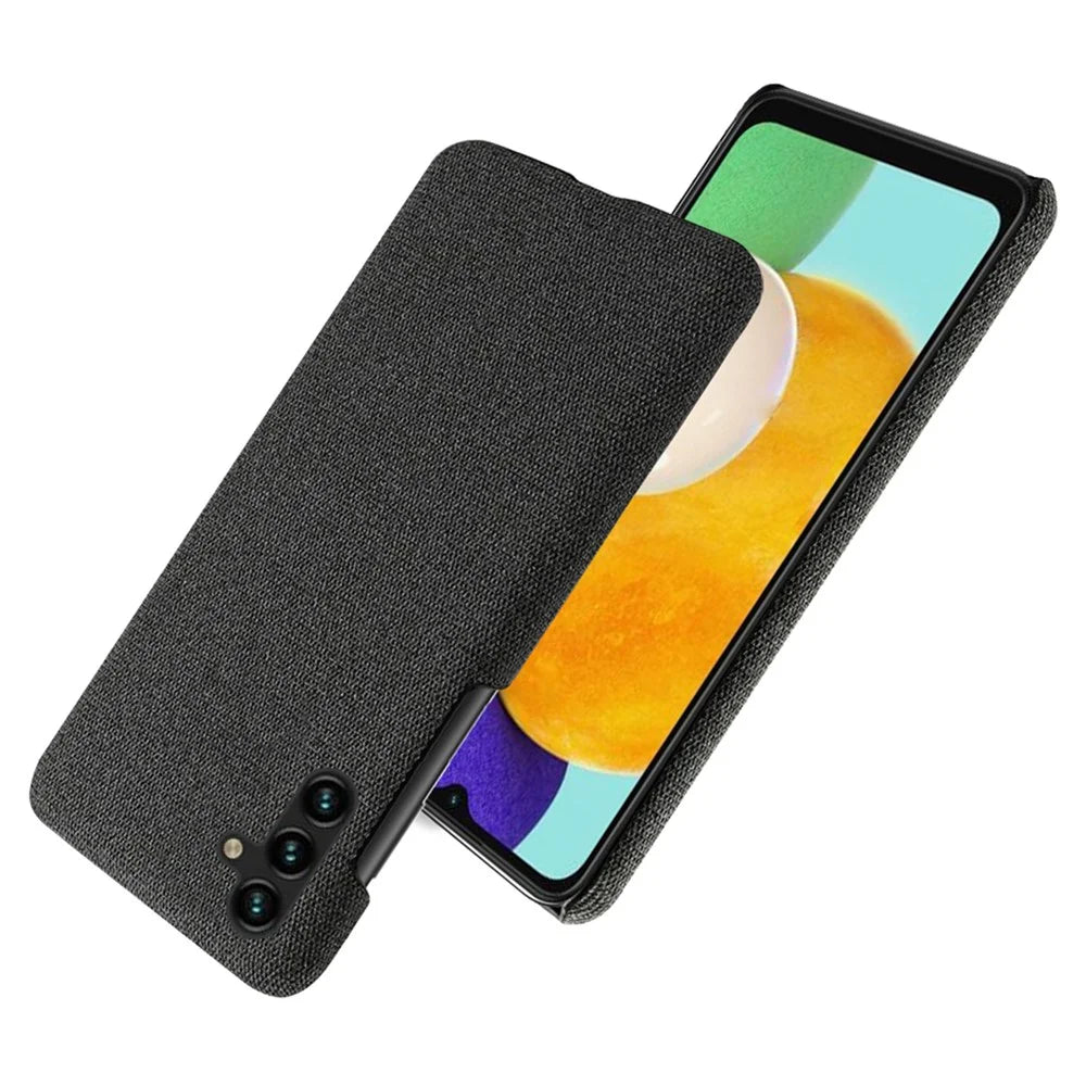 For Samsung Galaxy A54 5G Solid Color Hard PC Cloth Texture Scratch-resistant Phone Cover - Black - 2