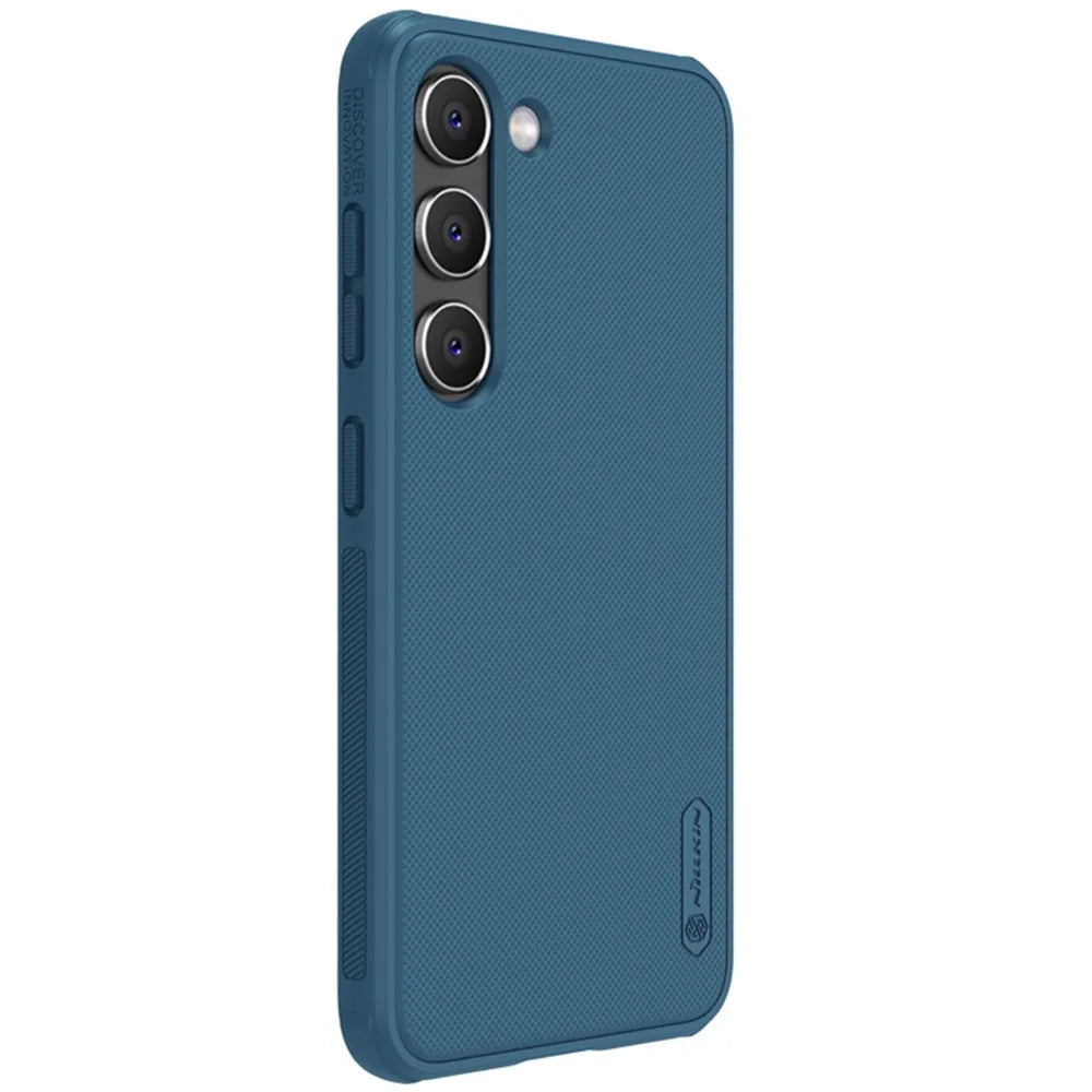 NILLKIN Super Frosted Shield Pro for Samsung Galaxy S23+ Anti-Slip Matte Phone Case Soft TPU+PC Drop Protection Cover - Blue - 3
