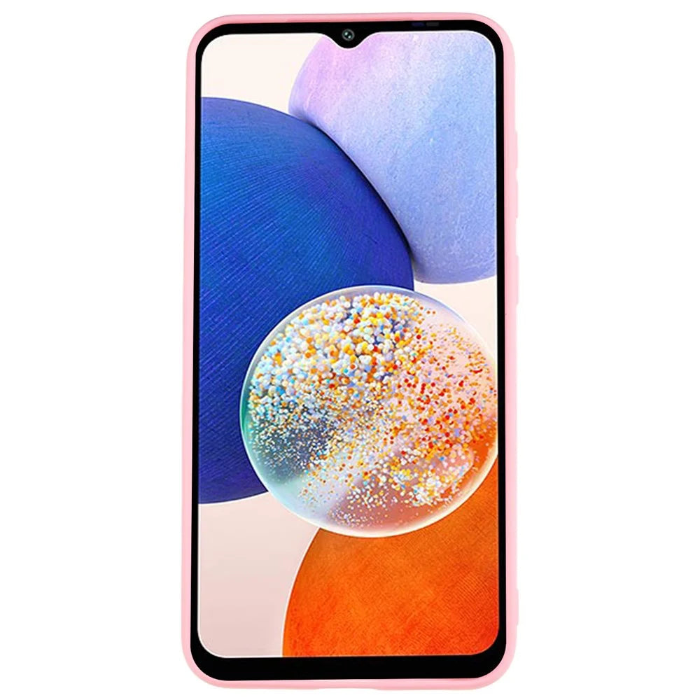For Samsung Galaxy A54 5G Matte Back Shell, Anti-Fingerprint Soft TPU Phone Case Shockproof Protective Cover - Pink - 2