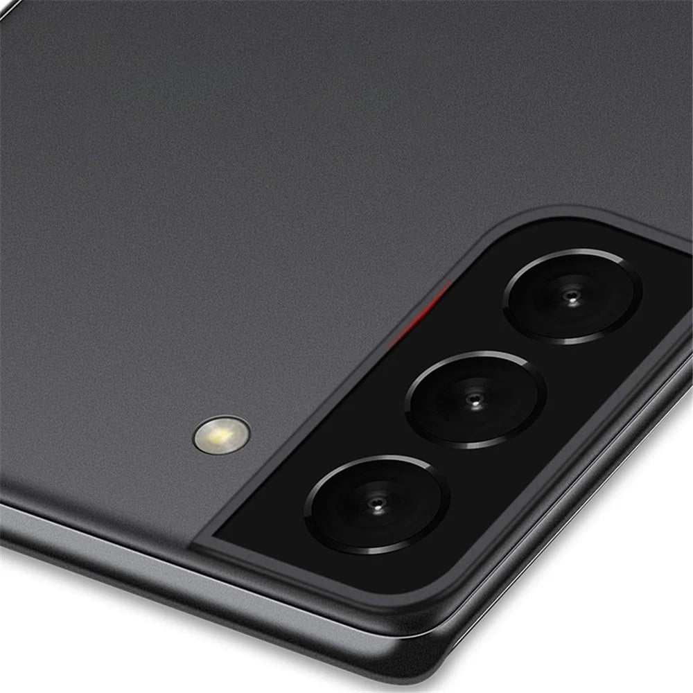 For Samsung Galaxy S22 5G Anti-drop Matte Case Ultra Thin Scratch-resistant PP Phone Cover - Transparent Black - 2