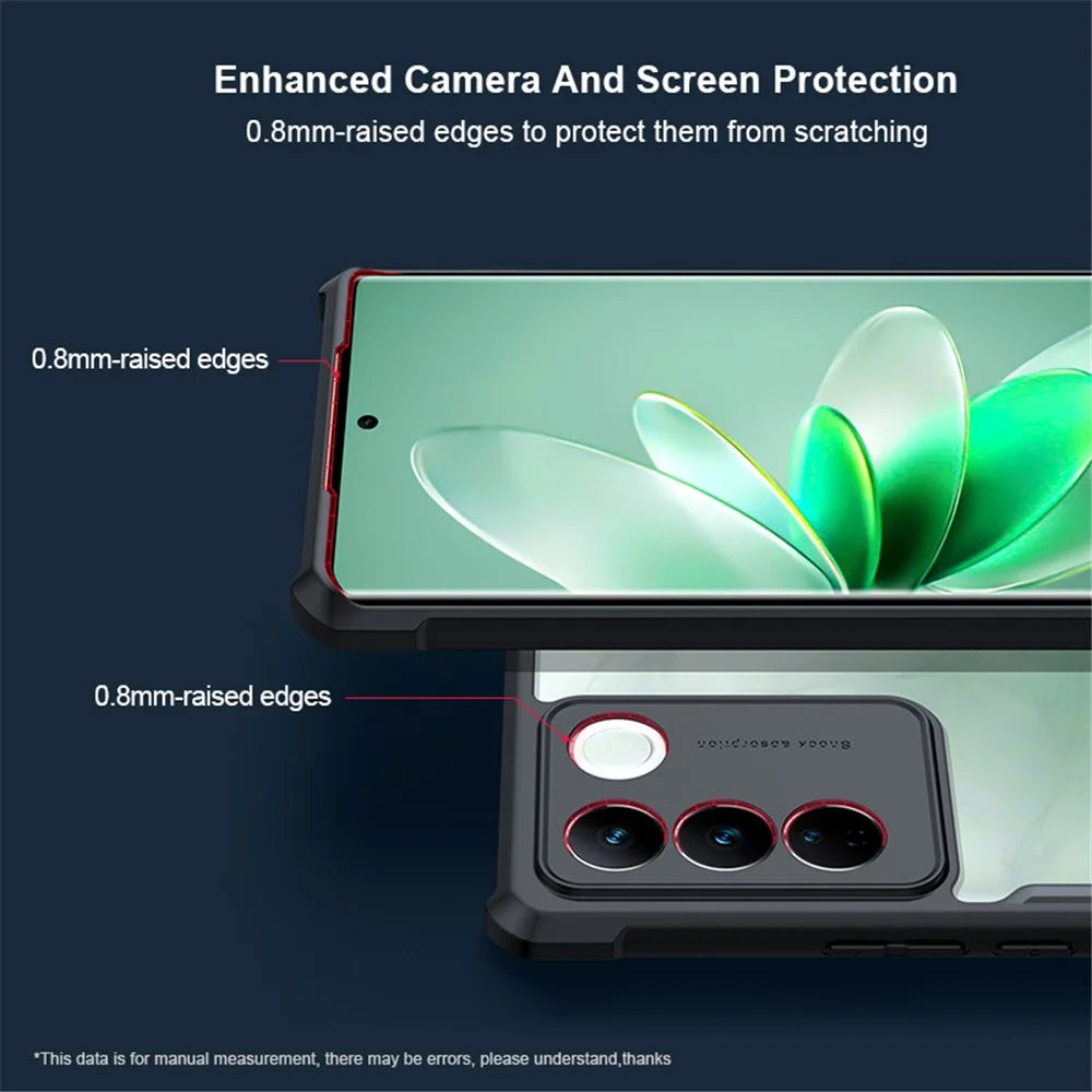 XUNDD For vivo S16 Transparent Phone Case Acrylic+TPU Protective Mobile Phone Back Cover - Transparent - 4