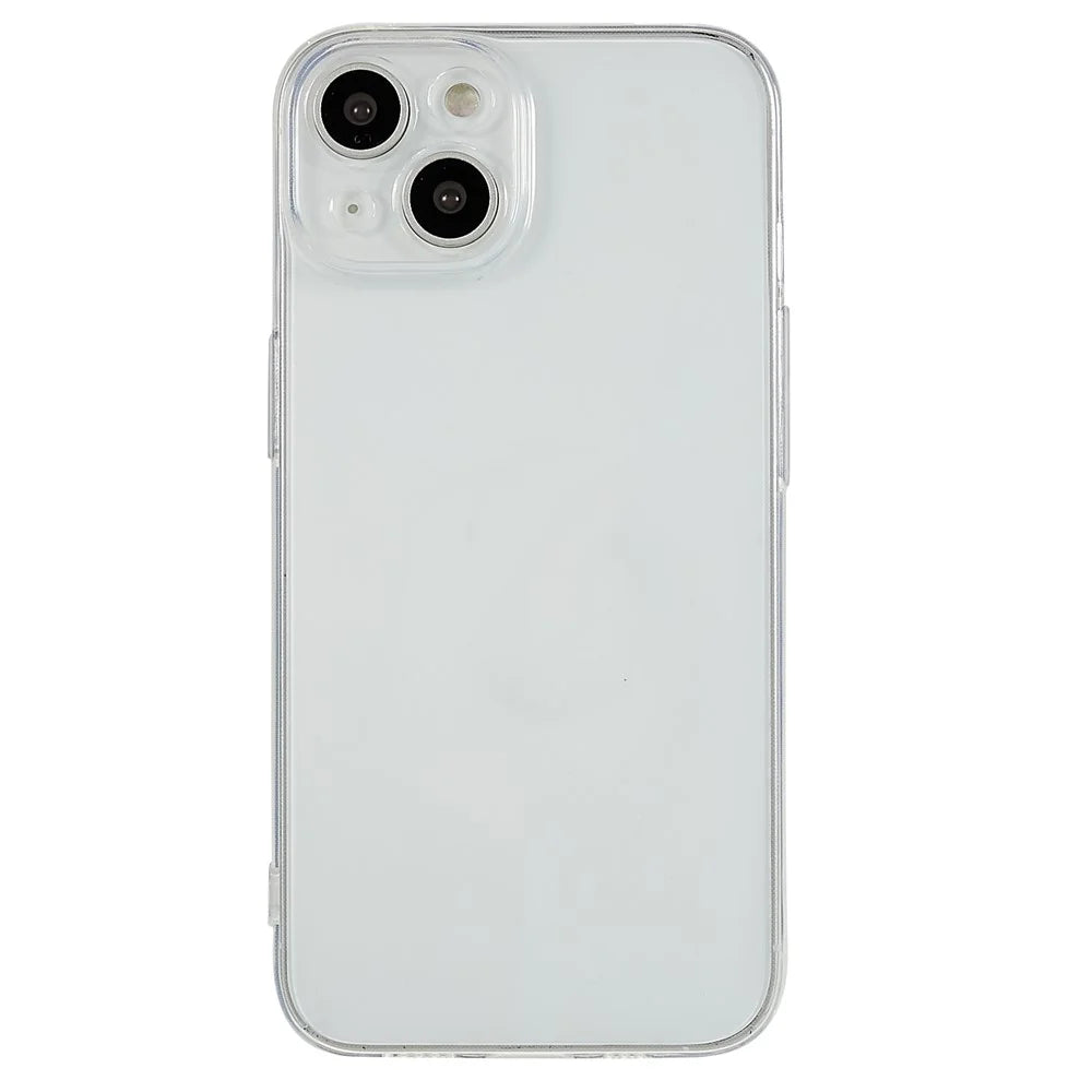 For iPhone 14 Plus Super Slim Phone Protective Cover Transparent TPU Case with Precise Lens Cutout - 1
