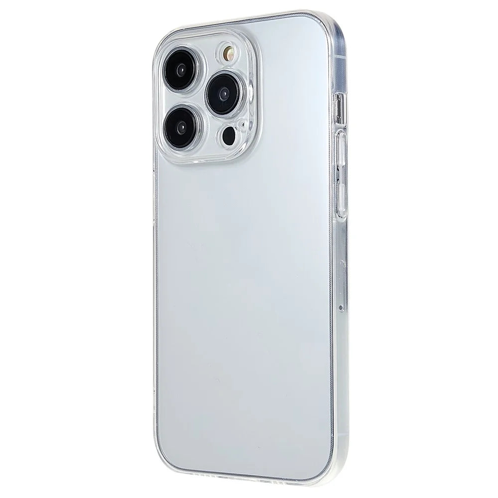 For iPhone 14 Pro Precise Lens Cutout Back Cover Ultra Thin Soft TPU Transparent Phone Case - 2