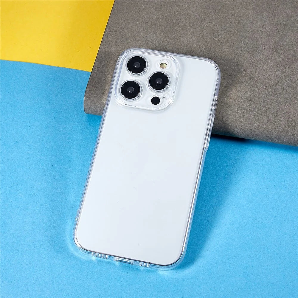 For iPhone 14 Pro Max Precise Lens Cutout Transparent Drop-proof Cover Mobile Phone Slim TPU Case - 6