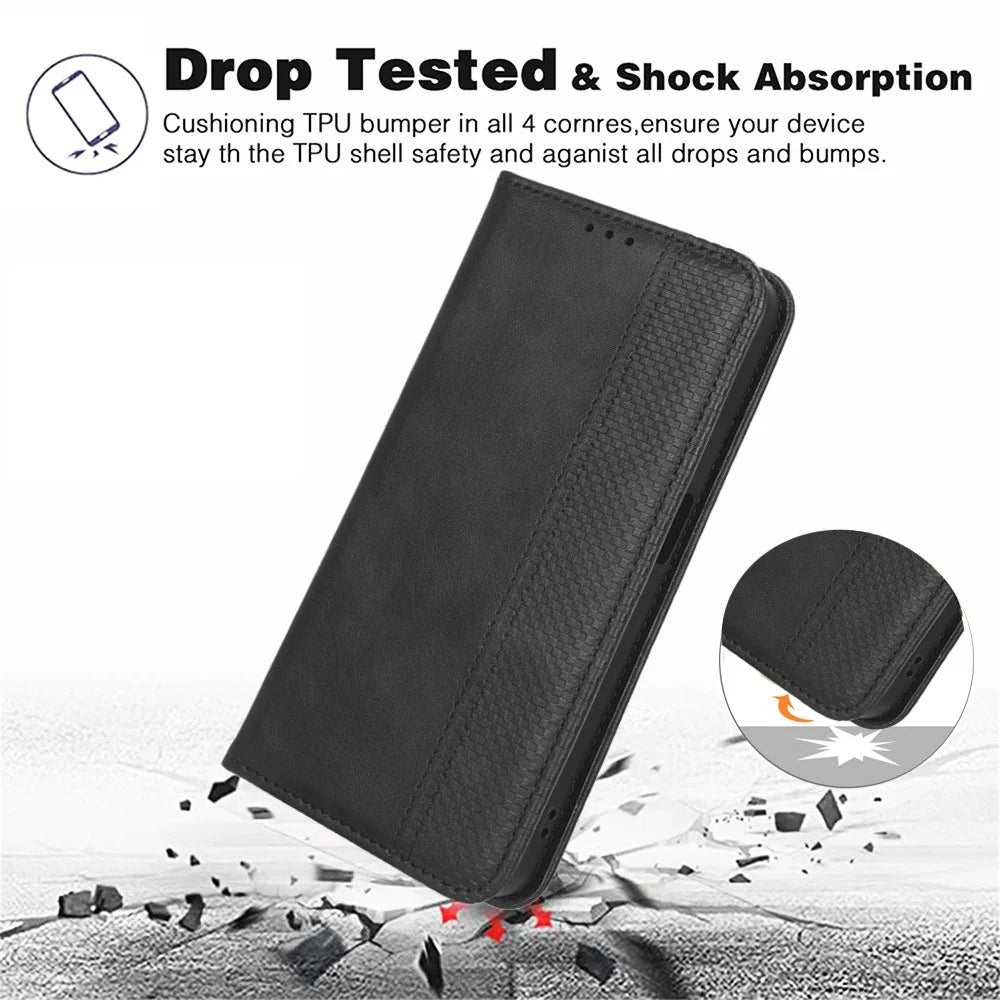 For Infinix Hot 20 Play 4G TPU+PU Leather Stand Wallet Phone Cover Retro Texture Anti-Scratch Phone Case - Blue - 4