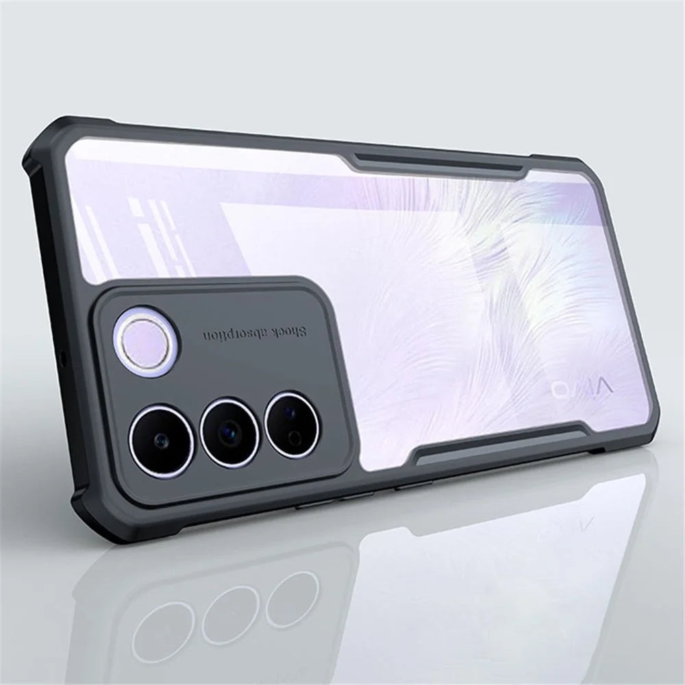 XUNDD For vivo S16e 5G / V27e 5G Mobile Phone Case Acrylic+TPU Transparent Anti-scratch Phone Cover - 2