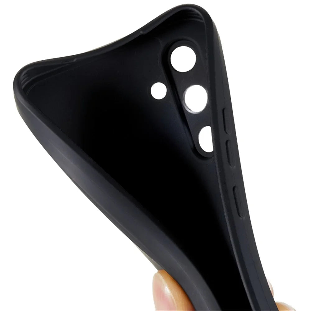 For Samsung Galaxy A34 5G Soft TPU Phone Case Straight Edge Precise Cutout Protective Cover - Black - 7