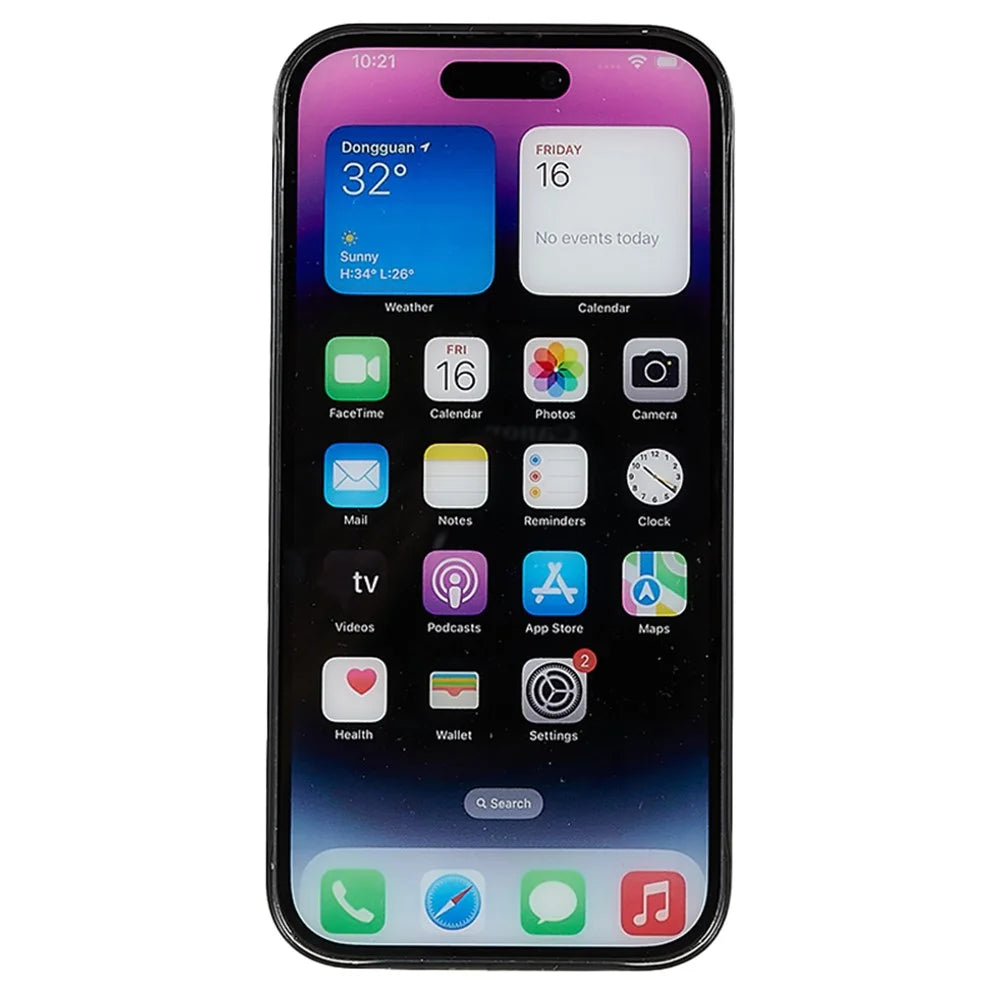 Thin PC Matte Phone Case for iPhone 14 Pro , Fine Hole Eye Protection Phone Cover - Black - 2