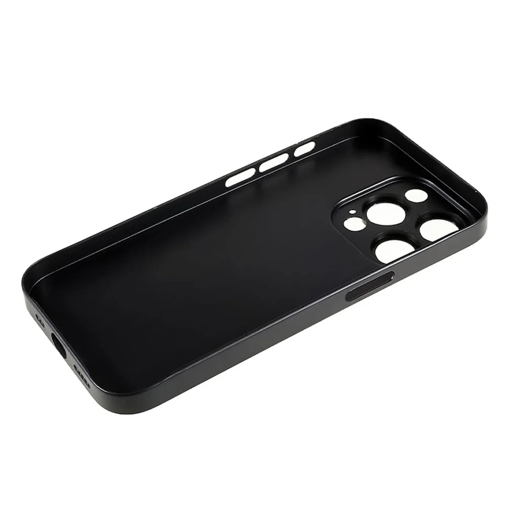 Thin PC Matte Phone Case for iPhone 14 Pro , Fine Hole Eye Protection Phone Cover - Black - 6